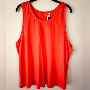 Victoria's Secret Sport Orange Scoop Neck Tank Top